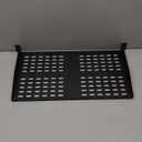 ProMaster Server Vented Shelf - 19 Inches, 10'' Deep, 1U Universal Integration Server Vented Rack Mounting Tray for Consistent Airflow, Cantilever Mount, Device and Equipment Wall Mounting - Black