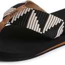 REEF Women's Sandals Spring Woven, Arch Support Flip Flops For Women (7, Pebble)