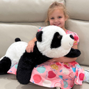 BENINY Giant Panda Stuffed Animal 31", Large Soft Panda Body Pillow Plush for Girls Boys Kids, Oversize Cute Stuffed Toy Gift for Christmas, Birthday, Baby Shower