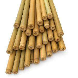 LJAAJSUV 20 Pcs - 18 inches Plant Stakes Natural Garden Bamboo Sticks for Indoor and Outdoor Plants, Plant Support Stakes for Tomatoes, Beans, Potted Plants
