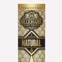 Billionaire Wraps - Natural Flavor Rolling Papers (Full Box) 25 Packs, 2 Sheets Each
