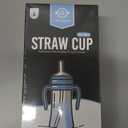 GROSMIMI Spill Proof no Spill Magic Sippy Cup with Straw with Handle for Baby and Toddlers, Customizable, PPSU, BPA Free 10 oz (Sky blue)