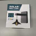 Solar Wall Lights Outdoor Waterproof: LED Wall Sconce Fixture for Backyard Patio Deck Porch - Solar Powered Dusk to Dawn Farmhouse Lighting for Garden Fence Decor (Dark Green)