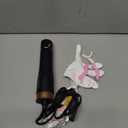 Round Hair Blow Dryer Brush - 1.2 Inch Ceramic Barrel Hair Dryer Brush for Short/Middle Hair, One Step Drying, Volumizing, Straightening and Styling, Negative Ionic Dryer Brush (Black-Golden, 1.2)