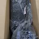 Medline Heavy Duty Transport Chair supports up to 500 lbs., Bariatric Transport Wheelchair, 22" x 18" seat, Blue Frame