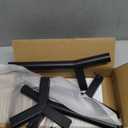 SHAINFUN Adjustable Dog Bowl Stand, Tall Elevated Feeder for 7-10.6" Bowls, Metal Single Raised Holder, 11" Tall (Bowl Not Included) (Black-HM)