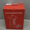 Hummingbird Feeder with Camera for Outdoor - 2K QHD Video, Instant Notifications & AI Bird Species, Ant Moat, Bee Proof, Motion Detection, 2.4G WiFi, Signal Booster, Gift for Bird Lovers (Red)