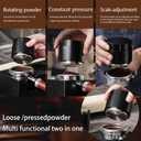 53MM Espresso Accessories - WDT Tool , Coffee Tamper set with 2-in-1 Design, 304 Stainless Steel Premium Coffee Accessories for Home Baristas & Beginners (Black)