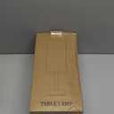 Beige Small Lamps 3 Levels Brightness - 3000K 4000K 5000K Bedside Lamps with USB C and A Ports, Pull Chain Table Lamps with AC Outlet, Nightstand Lamps with Black Metal Base for Bedroom Kids Reading (14.6 in)