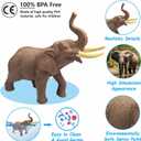 iGRATENS Safari Animals Figures Toys with Sound Books, 10PCS Realistic Jungle Animals Figures & Safari Animals Book with 10 Buttons, Zoo Animal Toys, Learning Toy for 3+ Year Old Boys, Girls, Kids