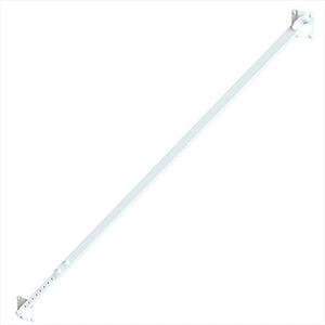 Vinyl Wood Fence Fully Adjustable Telescoping Gate Anti-Sag Brace Kit (White (2 Pack))