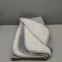 100% Waterproof Dog Blankets for Large Dogs  Soft Fleece, Washable Pet Throw for Couch, Car, Bed & Furniture Protection, Soft Fluffy Reversible Blanket, 40x47, Gray/White