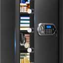 5.2 Cuft Large Safes for Home Use Fire and Water Proof, Anti-Theft Digital Security Safe Box With Programmable Keypad & Spare Keys, Home Safes Water and Fireproof for Money Valuables