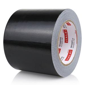 Wide Duct Tape, Industrial Grade 30Yards (90 ft) 4 Inch Black Tape, 9 Mil Heavy-Duty, Waterproof, Strong, Flexible, No Residue, for Crafts & Home Improvement (Black, 4'' x 90ft)