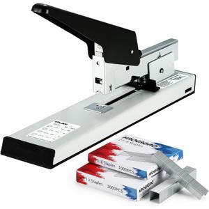 IMLIKE Heavy Duty Stapler with 2000 Staples: 100 Sheets High Capacity Manual Office Stapler, Metal,Jam Free,for Paper Binding, Include 23/8 & 23/13 Staples Each 1000PCS