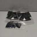 6Pc Satin Tassel Ribbon Hair Bows Alligator Clips Black 5.5 inch Big Ruffle Layered Hairbow Barrettes Long Tail for Women Girls Thick Thin Hair Decoration Accessories Present