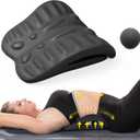 RESTCLOUD Back Stretcher for Back Pain Relief, Back Stretching Cushion, Chronic Lumbar Support Pillow Helps with Spinal Stenosis, Herniated Disc and Sciatica Nerve Pain Relief Lumbar Stretcher