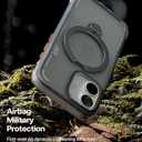 TORRAS Ostand Q3 Air for iPhone 17 Case with 360 Magnetic Stand, Fit for MagSafe, Mil-Grade Drop Tested, Camera Control Button, Shockproof Phone Case for iPhone 17 6.3'', Shadow Black