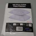 UNILIBRA 2 Pack Waterproof Pillow Protector Quilted Queen Size(21"X30") (Queen Pillow Protector)