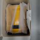 Hisecren 220W Portable Power Inverter Compatible with Dewalt 20V Battery, DC 20V to AC 110V Battery Inverter, Power Station with 400LM LED Work Light, 1 AC Outlet, 2 USB Ports &1 TypeC, Fast Charging, Yellow, 1 Pack