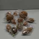 18Pcs Velvet Christmas Tree Ornaments Set, White Shatterproof Flocked Christmas Decorations Bulk for Tree, Classic Decorative Hanging Ball Ornaments for Xmas Holiday Home Party Decor (Beige)