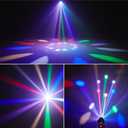 Mini Moving Head Light, 30W Compact Led DJ Stage Lights Moving Head Bee-Eyes with Halo Effects, Remote/ DMX512/ Sound Control for Wedding DJ Party Disco Club Small Venues