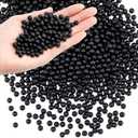 WinnerWhy 1000 Pcs Raised Panel Cabinet Door Spacers for 1/4" Groove Black Rubber Ball Stabilizers Round Rubber Spacers for Woodworking Cabinet Door Making Tools
