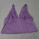 Avidlove Lace Tank Top for Women Summer Deep V Neck Y2K Crop Top Sexy Slim Fit Going Out Tops, Extra Large, Lilac