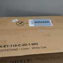 Furnulem Fluted Night Stand with Charging Station,19.7 Inch Wide Bedside Table Nightstand with 2 Wood Slide Drawers and Open Shelf, Modern Bedroom Furniture Wooden Legs and Metal Handle