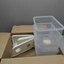 Domensi 4 Pack 2 Gallon Fridge Beverage Drink Dispenser with Spigot Leak-proof Lids Filter Screen Juice Container Sealed Plastic Lemonade Water Milk Cold Hot Drink Tea Jug for Party Daily Use