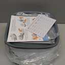 Veken Innovation Award Winner 95oz/2.8L Pet Fountain, Automatic Cat Water Fountain Dog Water Dispenser with Replacement Filters, Gifts for Christmas, Cats, Dogs, Multiple Pets (Grey, Plastic)