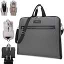 BE SMART Waterproof Foldable Garment Bags for Travel, 51" Large Travel Hanging Bags for Clothes, Carry on Suit Bag with Strap for Men Women, Wrinkle Free Luggage Suit Cover for Business Trips(Grey)