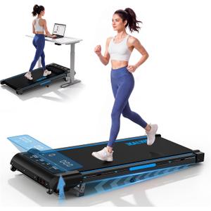 Walking Pad with Incline, 6.2 MPH Walking Pad Treadmill with Double Frame, Easy Read Full Screen LED Display, Low Noise 2.75HP Brushless Drive, Walking Pad Under Desk 350 LBS Weight Capacity