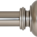 Ivilon Drapery Window Curtain Rod - Knob Design, 1 Inch Rod, 48 to 86 Inch. Satin Nickel