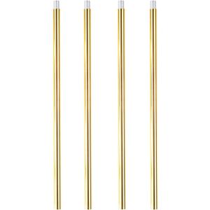HALIGATE Bright Gold M10 Threaded Extension Rod for Pendant Light, Island Lighting, Chandeliers,Lighting Fixture downrods & Stems,12 Inches
