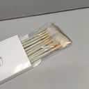 9 Pieces Facial Fan Mask Brushes, Soft Facial Applicator Brushes Tools for Peel Glycolic Makeup for Mud Cream(Champagne)