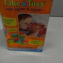 The First Years Take & Toss Spill Proof Sippy Cups - Rainbow Party Pack - Reusable Toddler Cups - Kids Cups and Snap On Lids for Ages 9 Months and Up - 20 Count (10 Ounces)