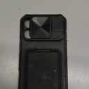 SSLOTSCASE for iPhone 17 Pro Max Case with Card Holder & Kickstand & Slide Camera Lens Cover & Camera Stand & Wallet, Military-Grade Heavy Duty Phone Case Cover for iPhone 17 Pro Max 5G 2025, Black