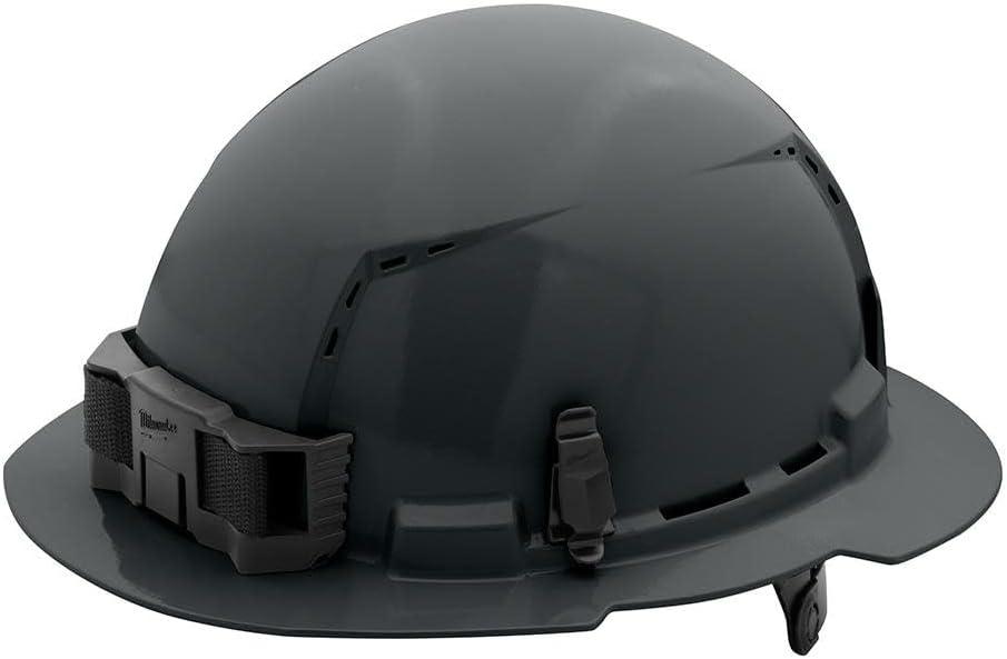 Milwaukee Electric - Gray Full Brim Vented Hard HAT W/6PT RATCHETING SU