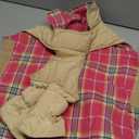 Kuoser Warm Dog Coat, Waterproof Dog Jacket for Extra Large Dogs, Adjustable Durable XL Doggie Winter Coat Reversible Cozy Puppy Cold Weather Apparel from Small to Large Breed, Rose XL