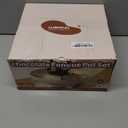 LUSHYUM Chocolate Fondue Pot Set Electric Melting Machine, 4-Cup Capacity 4 Trays 5 Forks 1 Spatula Cheese Warmer, Ideal Gift for Couple Family & Date Night Idea House Warming Holidays Essentials