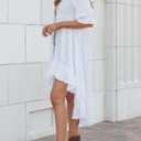 Womens Half Sleeve Ruffled High Long Cardigans Sweaters. S Size