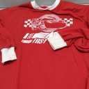 Women's Car Graphic Sweatshirt Cars Land Pullover Vacation Trip Crewneck Long Sleeve Shirt Car Racer Lover Clothes (Red), Size S