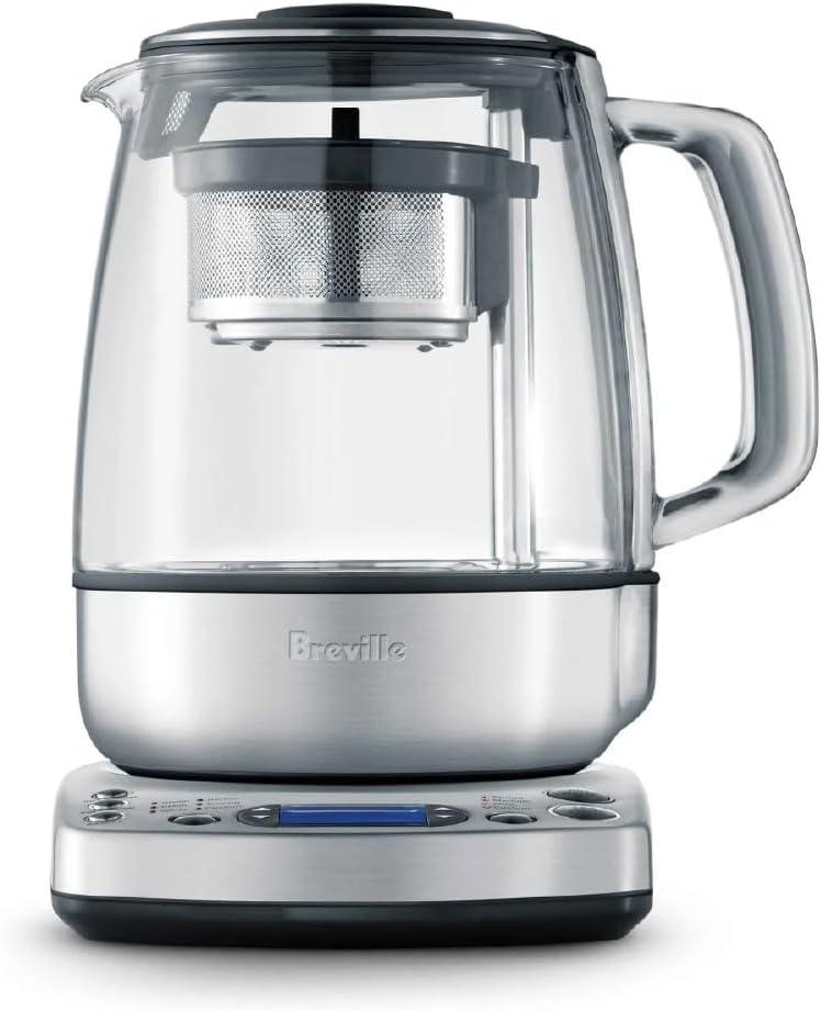 Breville BTM800XL Tea Maker Infuser and Water Kettle, 51 oz, Brushed Stainless Steel and Glass