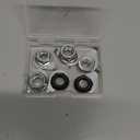 Bicycle Hub Axle Nut Kit, Bike Wheel Accessories, Mountain Bike, 3 Size M8/M9.5/M10 (12PCS)