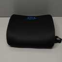 Everlasting Comfort Lumbar Support Pillow for Office Chair - Memory Foam Back Cushion for Car Seat - Promotes Better Posture, Back Pain Relief - Ideal Gaming and Desk Chairs Work and Home Essentials (A. Black Mesh)