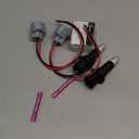 2PCS Headlight Side-Marker Light Socket with Wire Harness w/Connector and T10 LED Bulb Fit for Toyota 4Runner Camry 4Runner Highlander for Lexus ES330 GX460 IS250 LS460 Replace #90075-60077