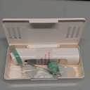 Electric Nasal Aspirator for Baby, Nose Aspirator for Toddlers, Waterproof Baby Nose Sucker, Nose Cleaner with 3 Silicone Tips, Adjustable Suction Level, Music and Light Soothing Function,Green