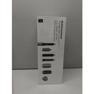 All-in-One Air Styler - Auto Curl, Straighten, Volumize, Dry - 160000 RPM High-Speed for Faster Styling - Reduces Heat Damage & Frizz Hair Styling Irons - Ionic Blow Dryer Brush for All Types (Nickel)