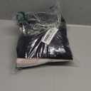 PARTISKY Black Polyester Rectangle Table Skirt, 6ft x 72in, Wrinkle Resistant, Pleated Ruffle, Perfect for Banquet, Wedding, Trade Show, Dining Table